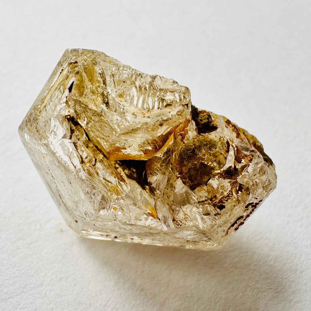 巴基斯坦黄泥骸骨水晶 银17开窗骨干水晶 原石原矿标 磁场脉轮 - 摆饰 - 其他材质 金色