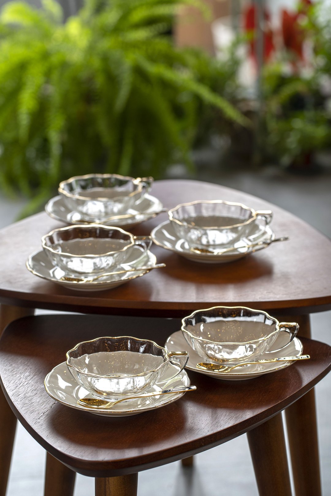 日本制 昭和 玻璃 布丁杯 甜点杯  茶杯 咖啡杯 未使用 - 盘子/餐盘/盘架 - 玻璃 透明