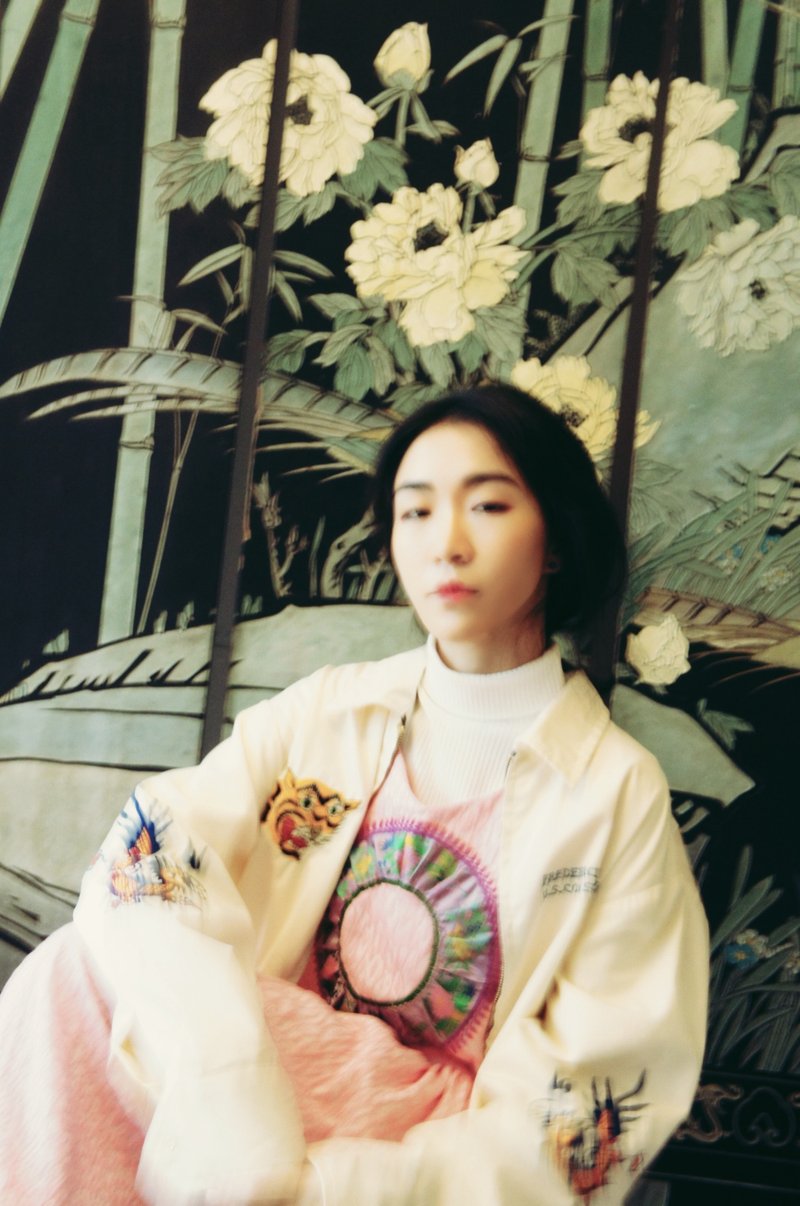 The Secret Garden‘东方明珠抽褶背心洋装’ - 洋装/连衣裙 - 聚酯纤维 粉红色