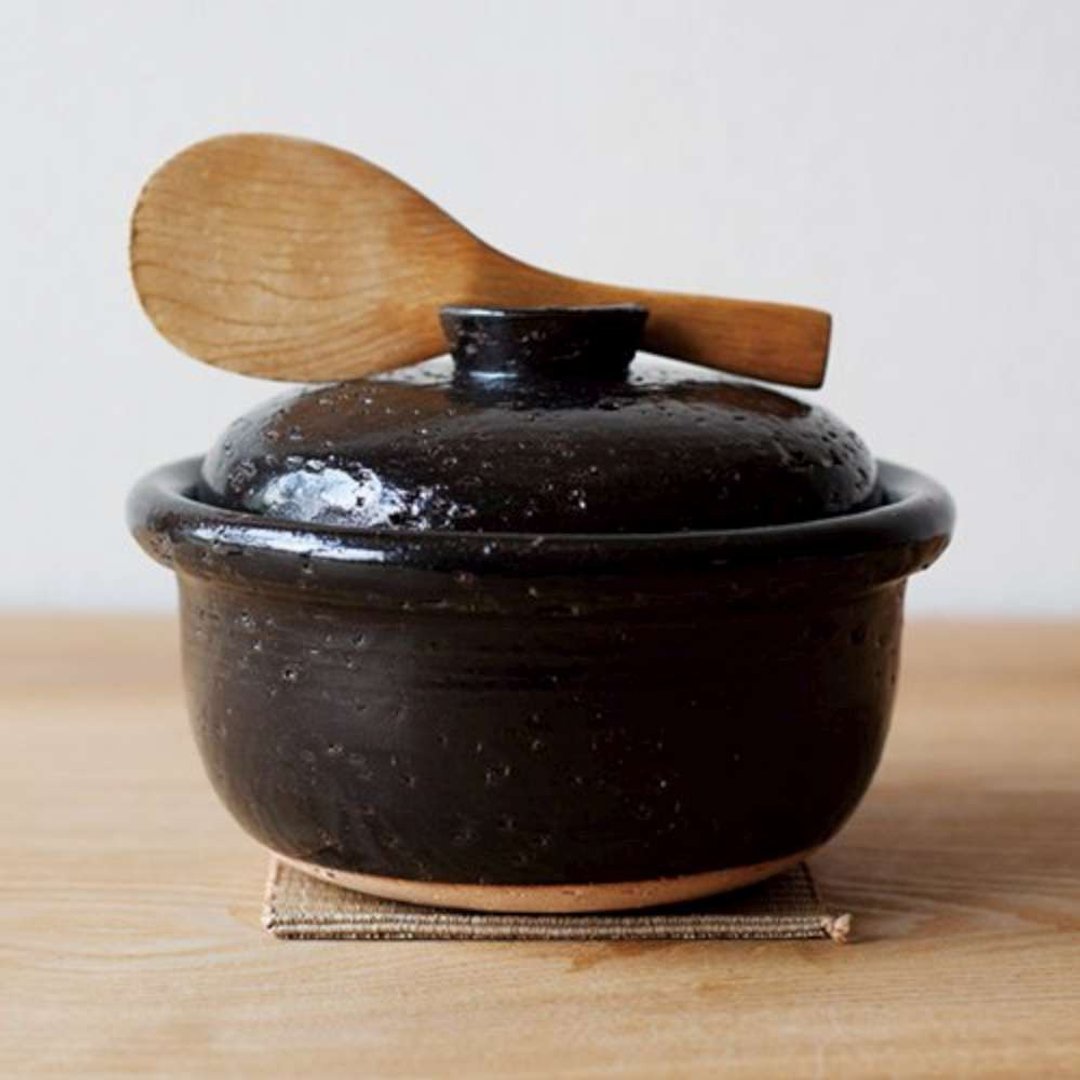 4TH MARKET 日本制远红外线炊饭锅2合-黑(1200ML) - 厨房用具 - 陶 黑色