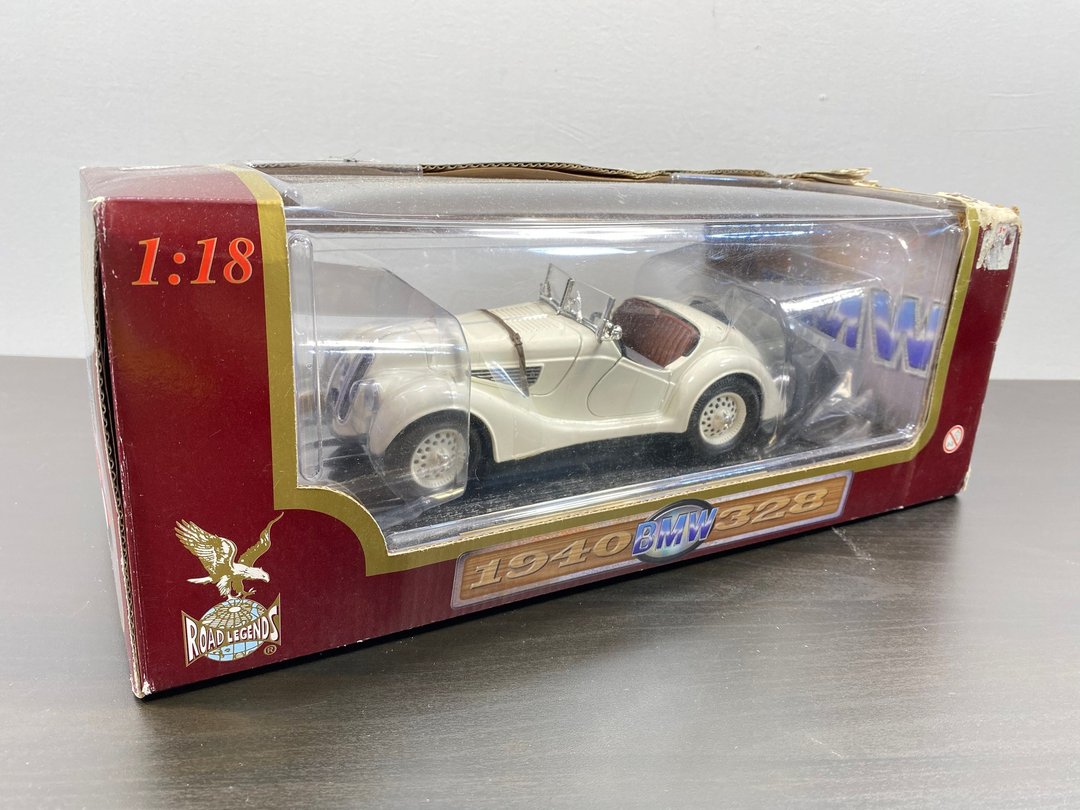 Road Legends 1/18 比例 1940 年 BMW 328 - 米色与棕色稀有车原 - 玩具/玩偶 - 其他材质 
