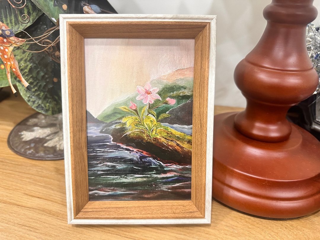 意树学院—原创油画相框 溪中小花 - 画框/相框 - 其他材质 多色