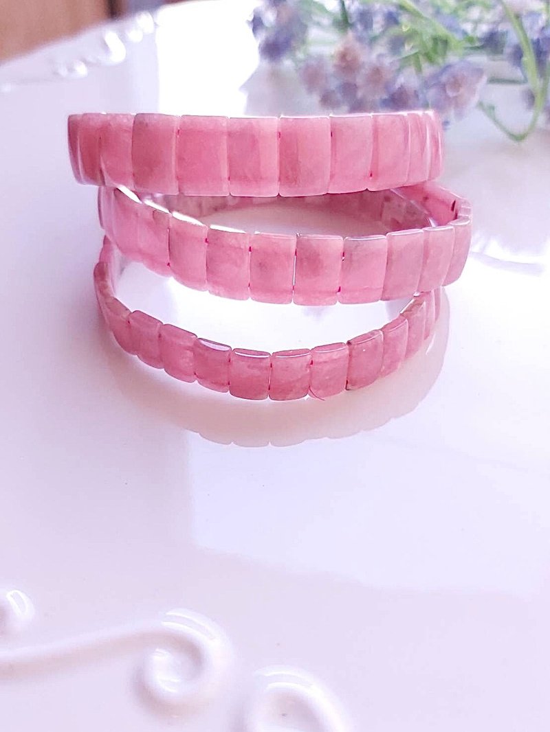 心忱-红纹石手排 - 手链/手环 - 水晶 粉红色