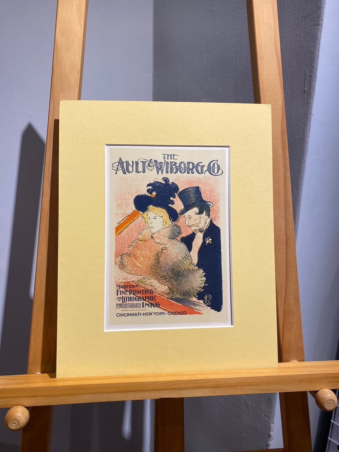 法国艺术家Toulouse Lautrec-区演唱会 版画(1950s 再版) - 海报/装饰画/版画 - 纸 黄色