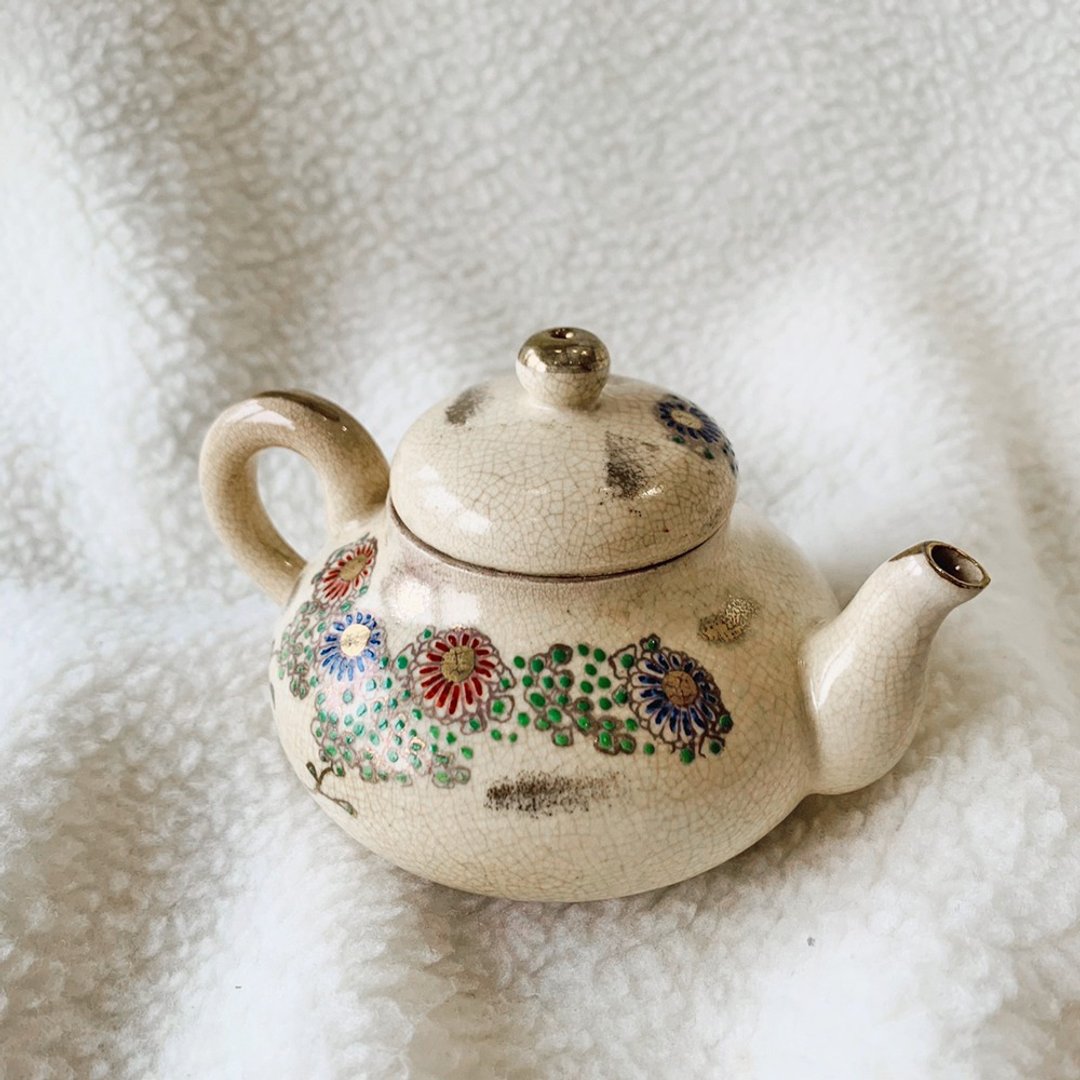 日本 有田烧浊手赤绘茶壶 │ 浊手赤绘茶具   昭和时期 - 茶具/茶杯 - 瓷 白色