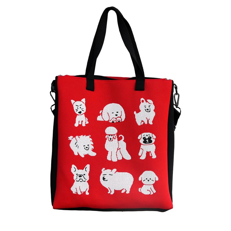 语罐头可爱西高地萨摩耶贵宾犬博美巴哥法斗白柴犬泰迪手提斜跨包 - 侧背包/斜挎包 - 其他材质 