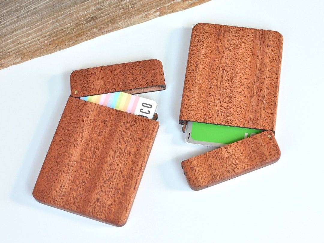 Wooden IC card case (Mahogany) - 证件套/卡套 - 木头 
