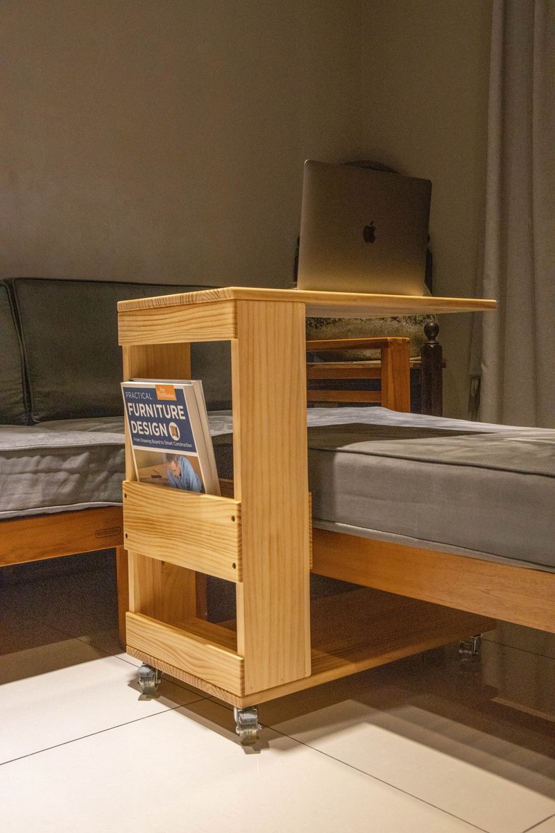 【非木不可】C型活动边桌丨 接单订制丨 可定制 - 其他家具 - 木头 咖啡色