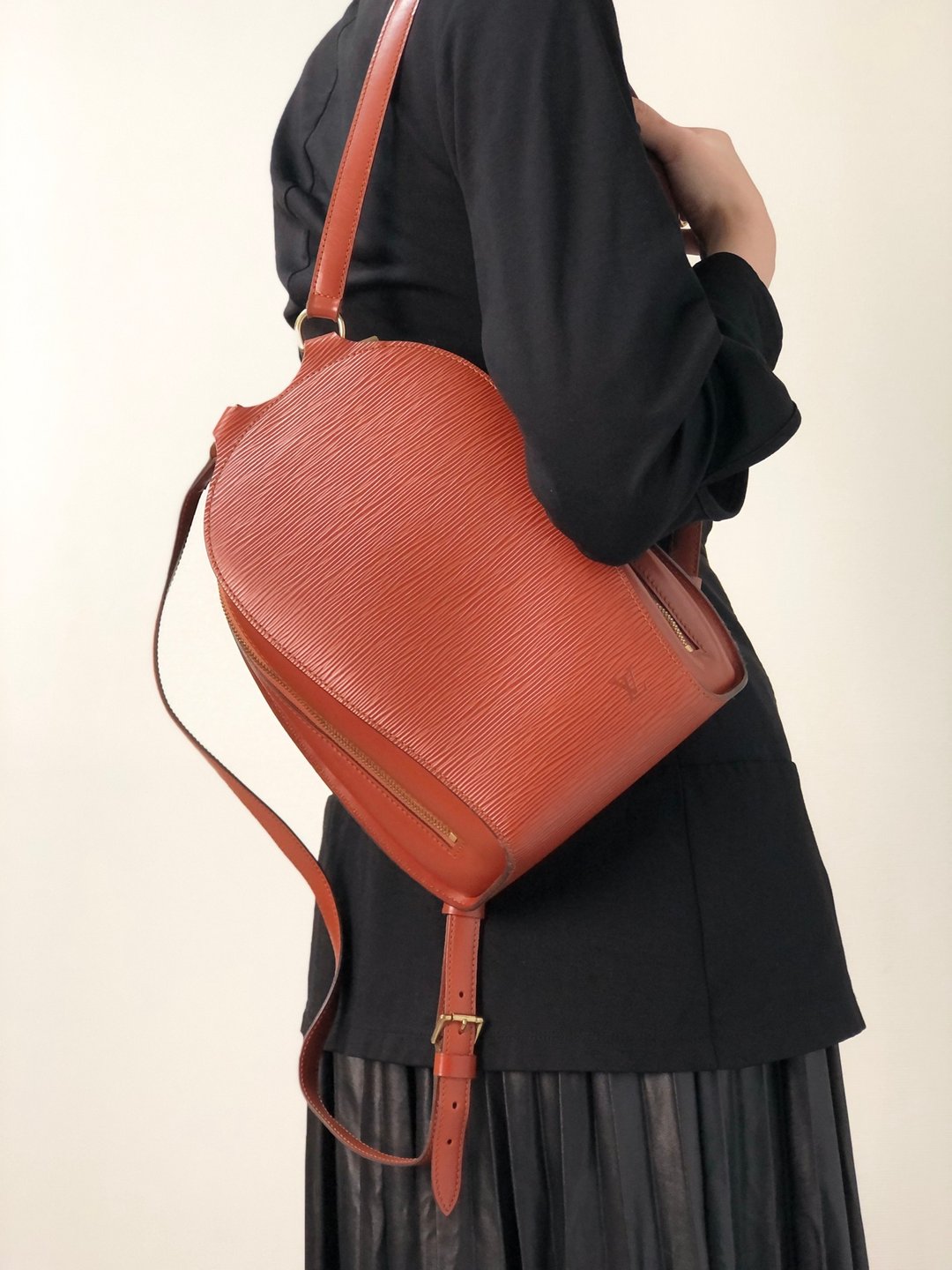 【日本直送 名牌中古包】LOUIS VUITTON 路易威登 Mabillon Epi 后背包 棕色 皮革 M52233 vintage dfeveu - 后背包/双肩包 - 真皮 咖啡色