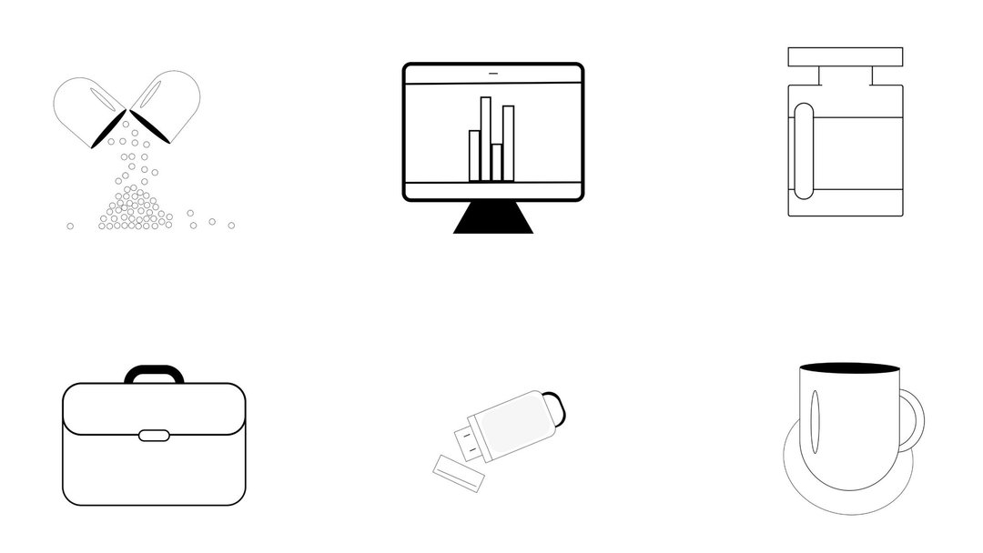 office work 1 set of 6 business office work icon instant download after purchase - 电子手绘真人画像/绘画/插画 - 其他材质 