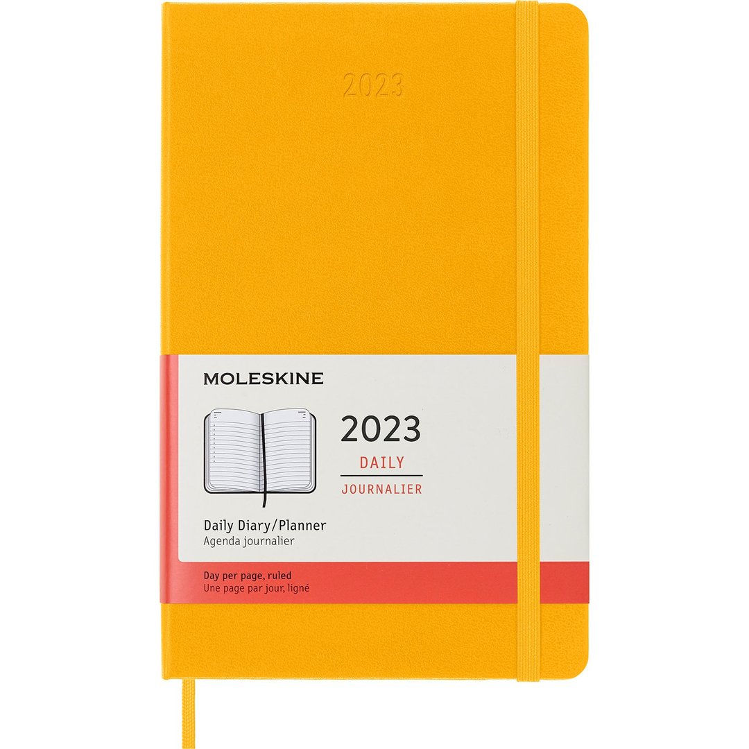_勿上架_MOLESKINE 2023 日记手帐 12M 硬壳 L 型橘黄 烫金服务 - 笔记本/手帐 - 纸 黄色