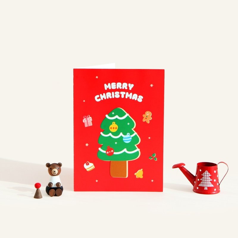啰·珍系列 耶诞贺卡 07.Tree - 卡片/明信片 - 纸 