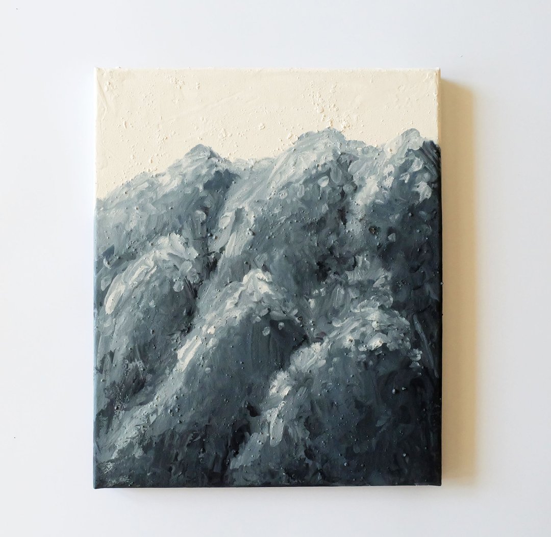 Mountains - Natural indoigo painting - 墙贴/壁贴 - 其他材质 蓝色