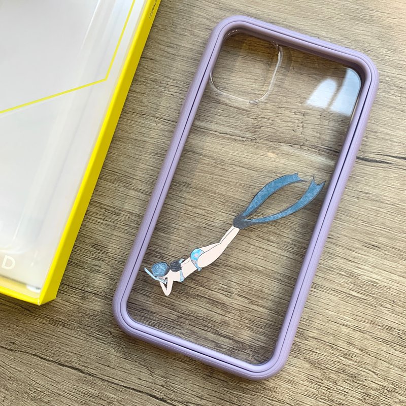 【加购】定制化似颜绘犀牛盾/手机壳/iPhone/人像画/手机背版 - 手机壳/手机套 - 压克力 