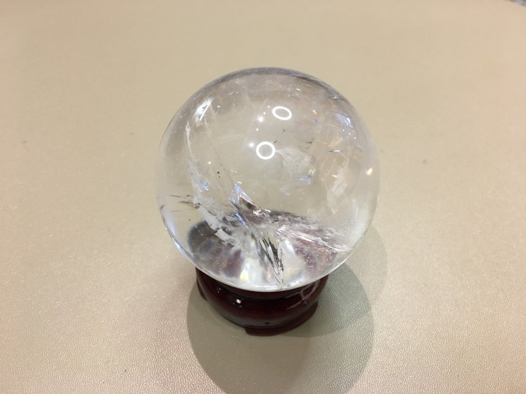 白水晶球 60mm - 去除病气,护身,趋吉开运 - 摆饰 - 水晶 