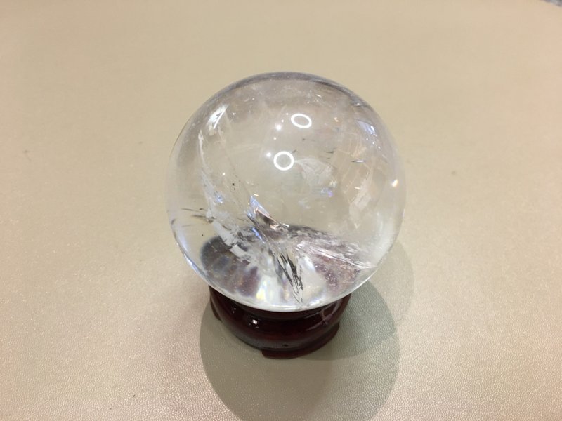 白水晶球 60mm - 去除病气,护身,趋吉开运 - 摆饰 - 水晶 