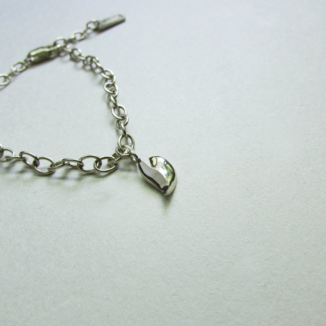 lotus leaf bracelet_荷叶手链 | 伴娘礼 谢礼 925银 限量 手作 - 手链/手环 - 银 银色
