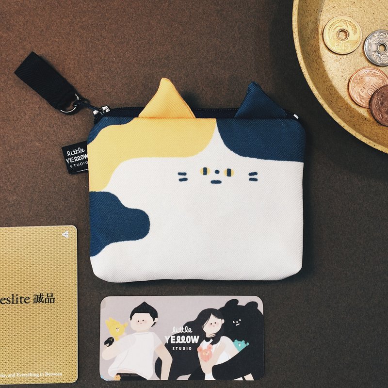 Furry Zoo 造型零钱包 花猫 - 零钱包 - 其他材质 黄色