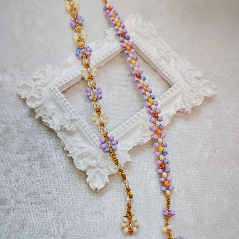 Jardin en Fleurs 花绽之径 手工串珠手链 - 手链/手环 - 玻璃 