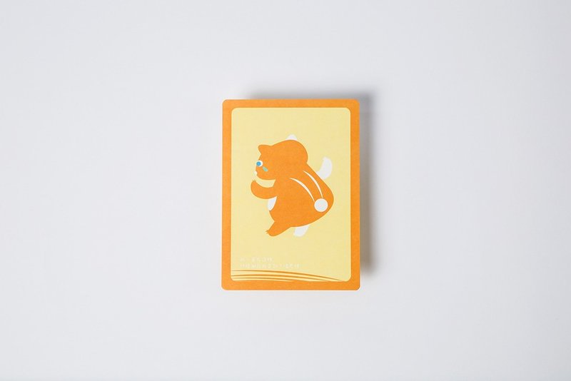 [Blue eyes 忧郁目光] 臆测的忧郁目光 明信片（附赠说明小卡可当书签） - 卡片/明信片 - 纸 橘色