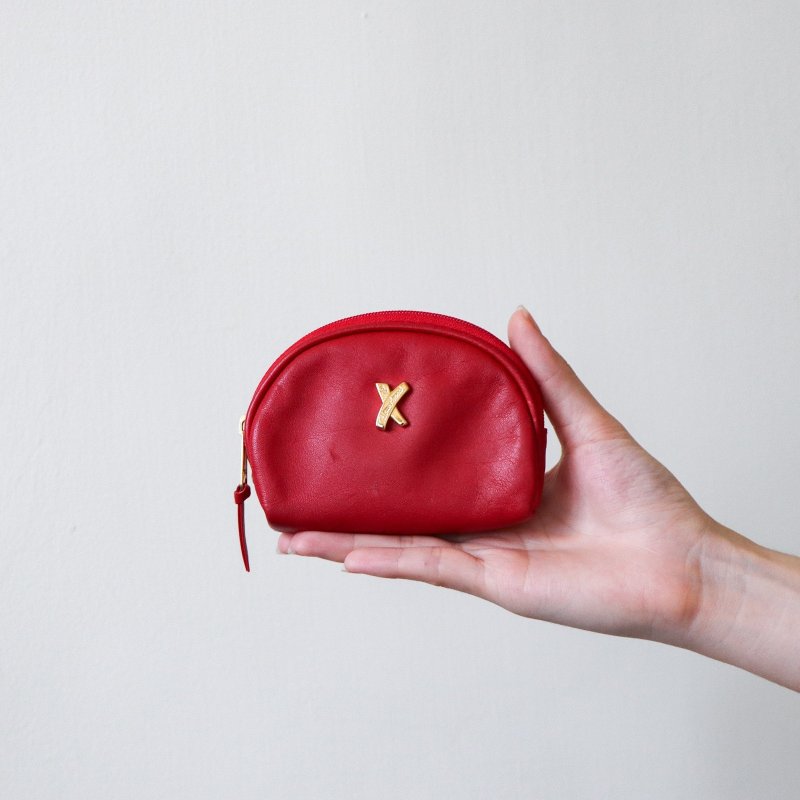 Vintage Paloma Picasso 红色零钱包 钥匙包 - 零钱包 - 真皮 多色