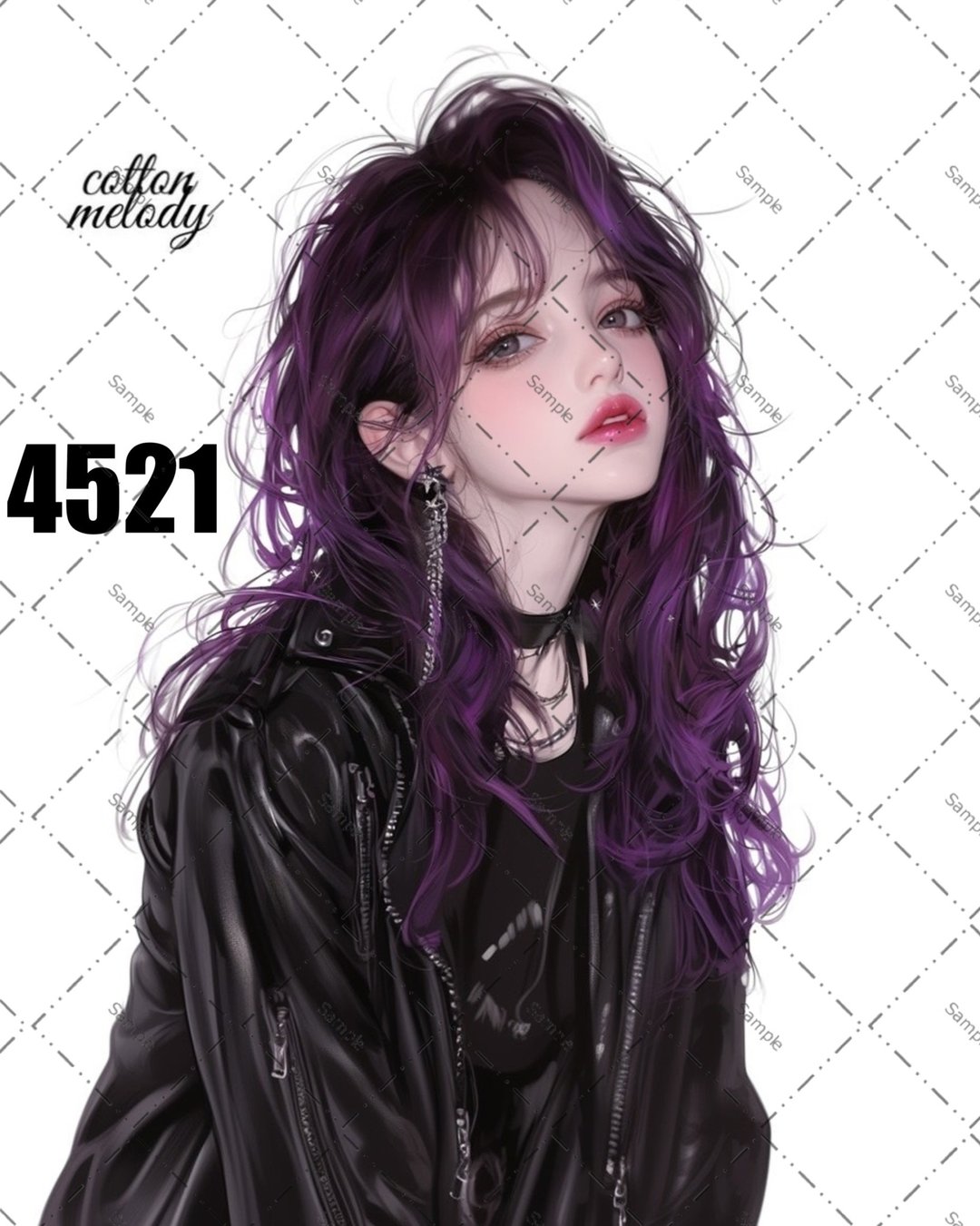 original sticker no.4521 人物贴纸 原创贴纸 原创人物贴纸 装饰贴纸 cotton melody - 贴纸 - 纸 