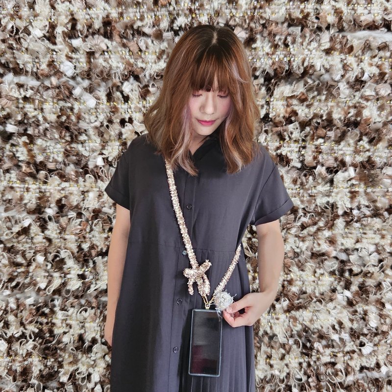 编织手机背带 - 棕结 - 挂绳/吊绳 - 棉．麻 咖啡色