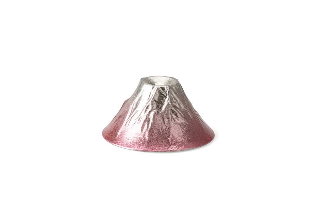 樱色富士山风情杯 - 酒杯/酒器 - 贵金属 银色