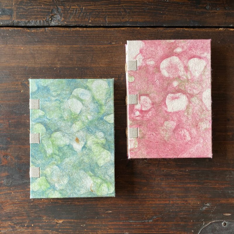 缀じ糸ノート B7 染色和纸 - 笔记本/手帐 - 纸 绿色