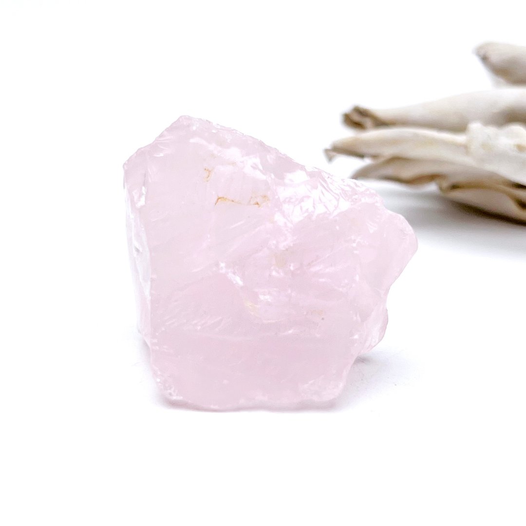 粉语。水晶矿石 有天然矿缺 人缘 疗愈 l 粉水晶 粉晶原石 l - 摆饰 - 水晶 粉红色