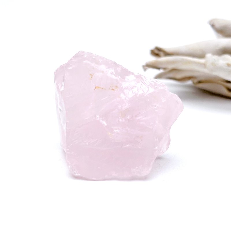 粉语。水晶矿石 有天然矿缺 人缘 疗愈 l 粉水晶 粉晶原石 l - 摆饰 - 水晶 粉红色