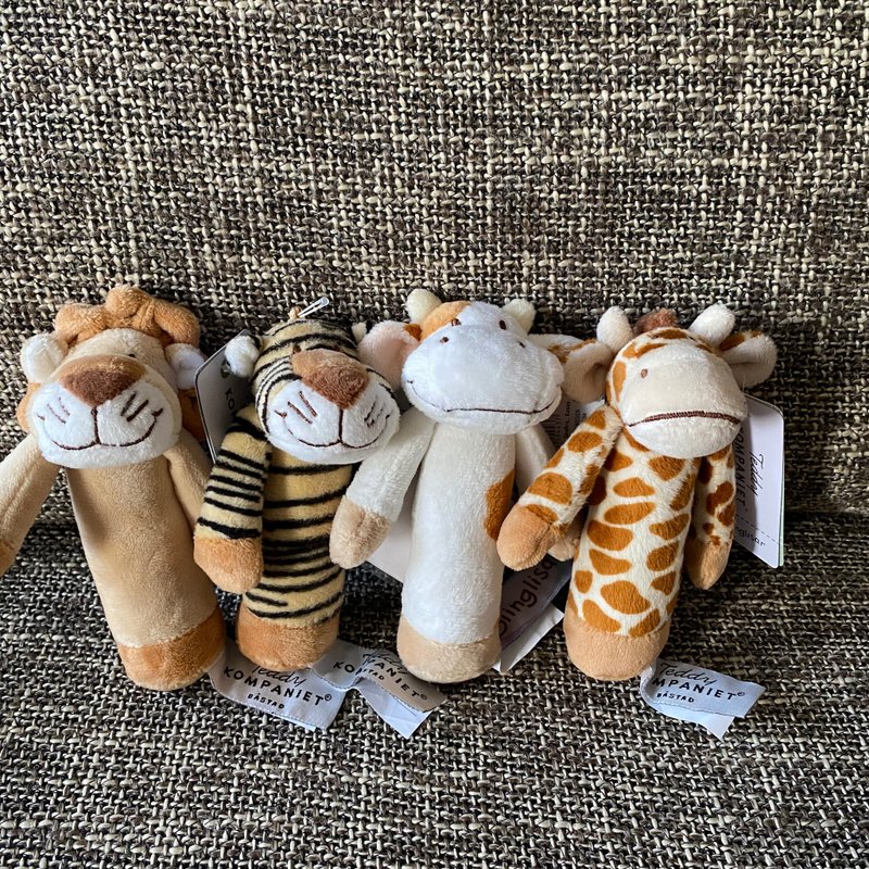 北欧 瑞典 Teddykompaniet 老虎 手摇铃 圣诞礼物 交换礼物 - 玩具/玩偶 - 聚酯纤维 