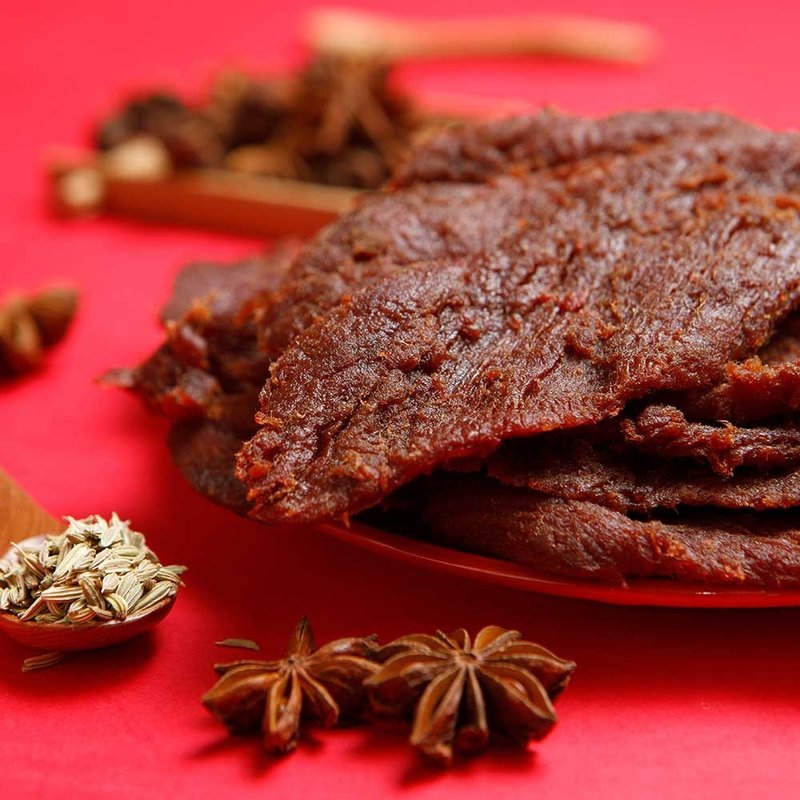 【滋美珍肉干店】原味牛肉干 勇夺天下第一摊冠军140g/270g - 肉干/肉松 - 其他材质 红色
