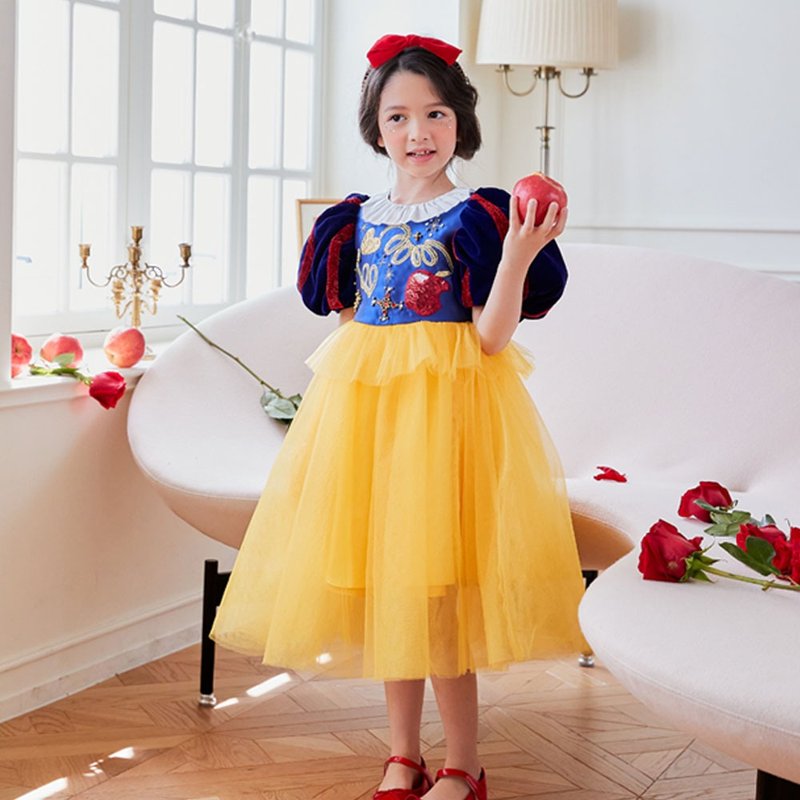 雪白色连身裙 - 童装礼服/连衣裙 - 其他材质 