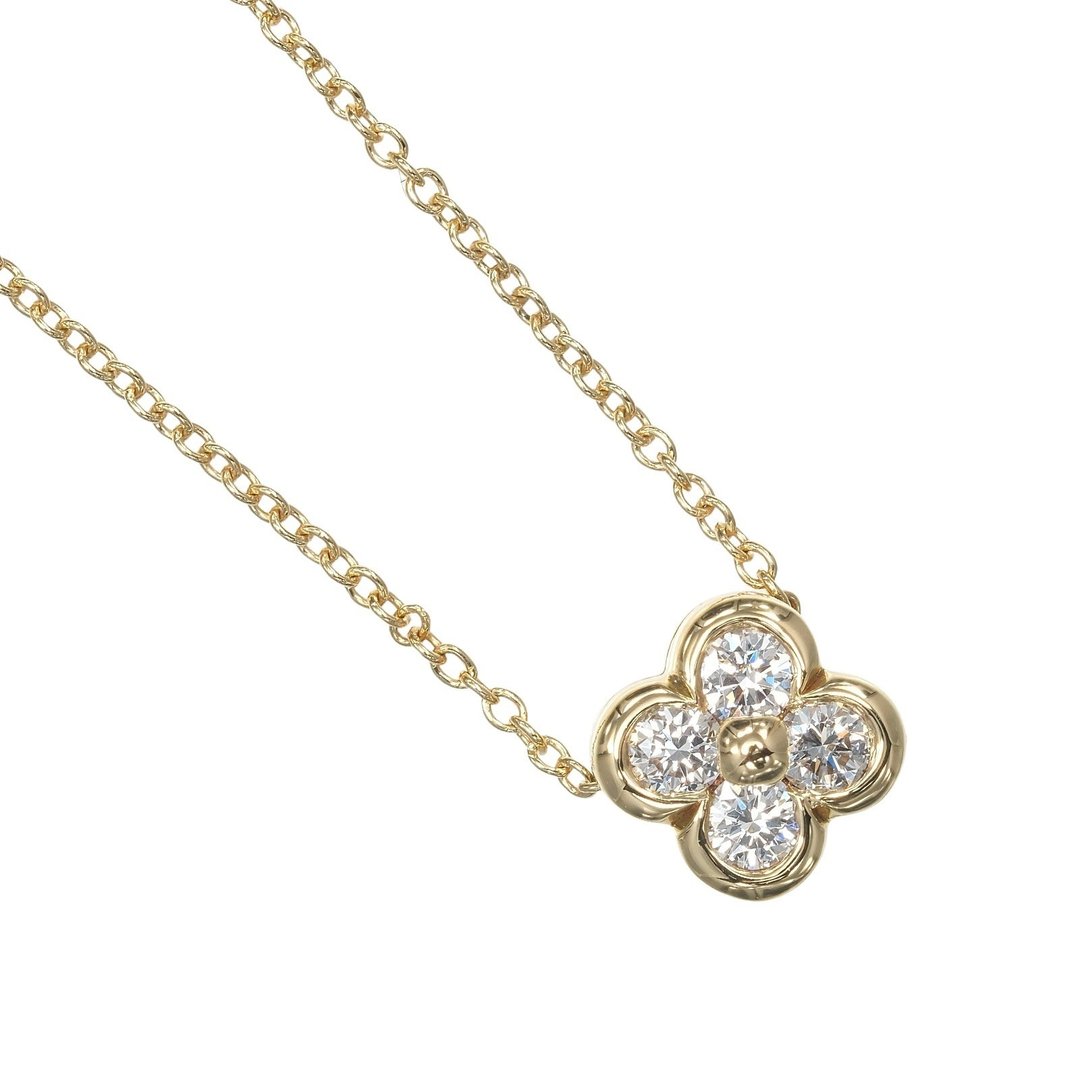 【日本直送】蒂芬妮 项链 镶嵌式 18K 黄金 钻石 约 2.57g TIFFANY&Co.【二手】A 级 - 项链 - 贵金属 银色