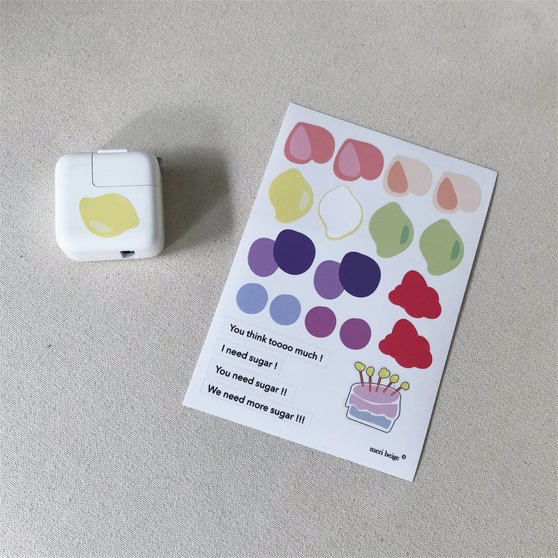 Fruity Sticker 水果贴纸 - 贴纸 - 防水材质 白色