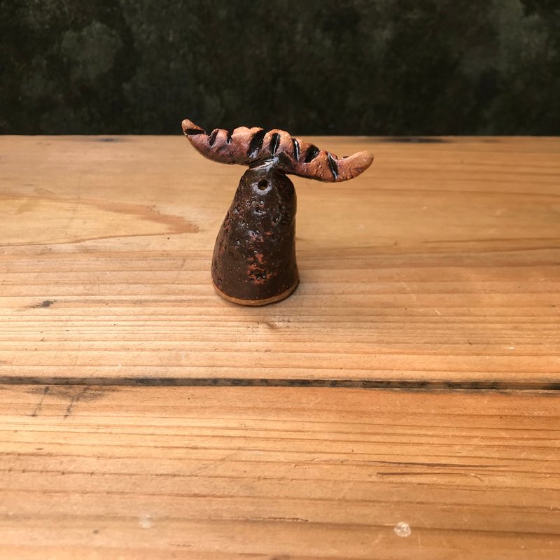 面包山怪/线香座 香盘 法式 可颂 混搭 巧克力口味 - 蜡烛/烛台 - 陶 咖啡色