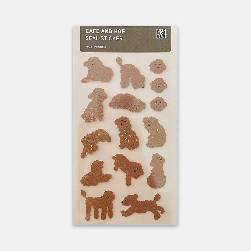 Mori holographic coated Sticker (1Sheet) - 贴纸 - 塑料 金色