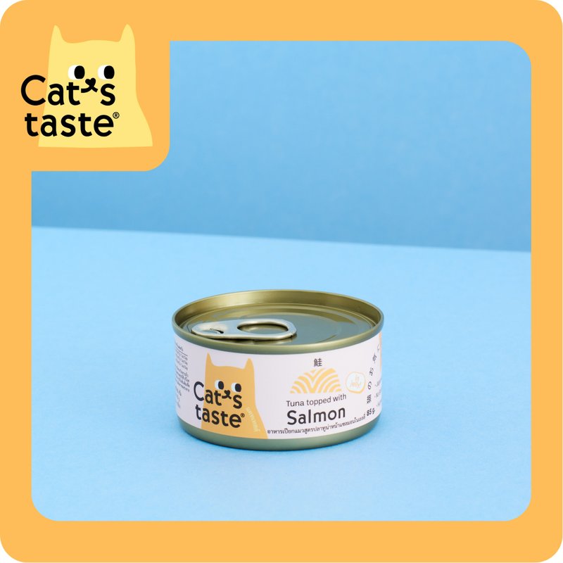 Cat's Taste 吞拿鱼三文鱼啫喱猫罐 - 猫罐头/鲜食 - 新鲜食材 