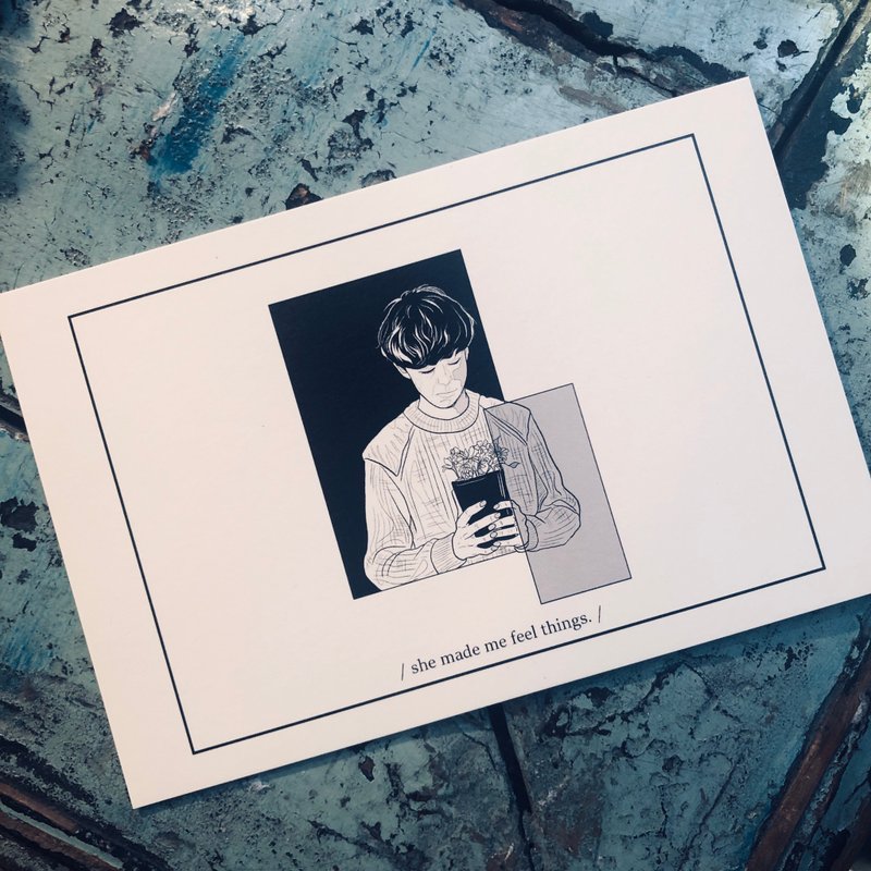 Movie series - postcard no.9 - 卡片/明信片 - 纸 白色