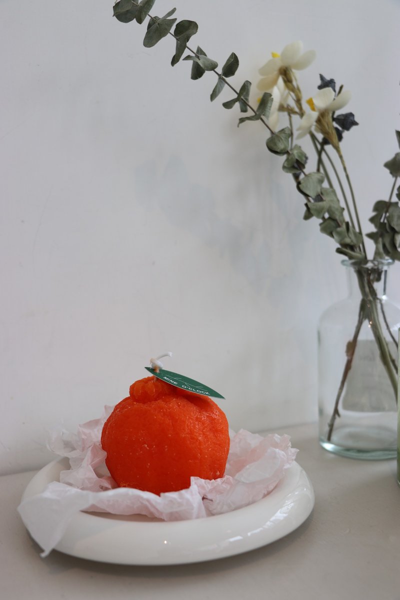 (限量)~大吉大利~新年香薰蜡烛套装 - 香薰/精油/线香 - 蜡 橘色