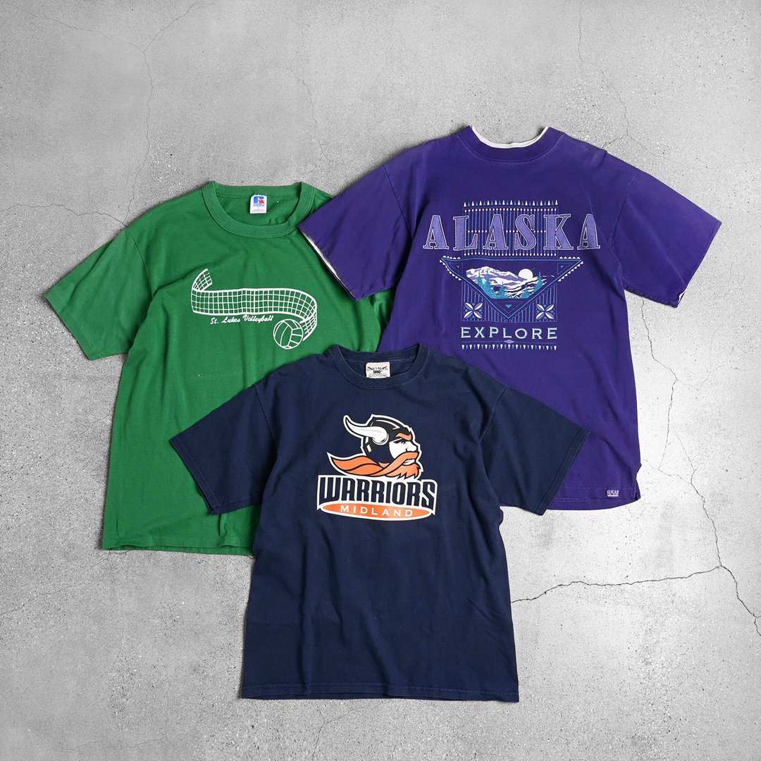 Vintage 美式图案 Tee / Vintage Gildan Tee、美式休闲 - 中性连帽卫衣/T 恤 - 棉 多色