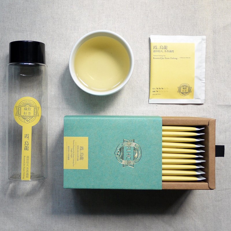疯饮好茶【霞。乌龙】顶级精制焙火金萱乌龙/同捆组，来自萤火虫故乡的纯净 - 茶 - 新鲜食材 黄色