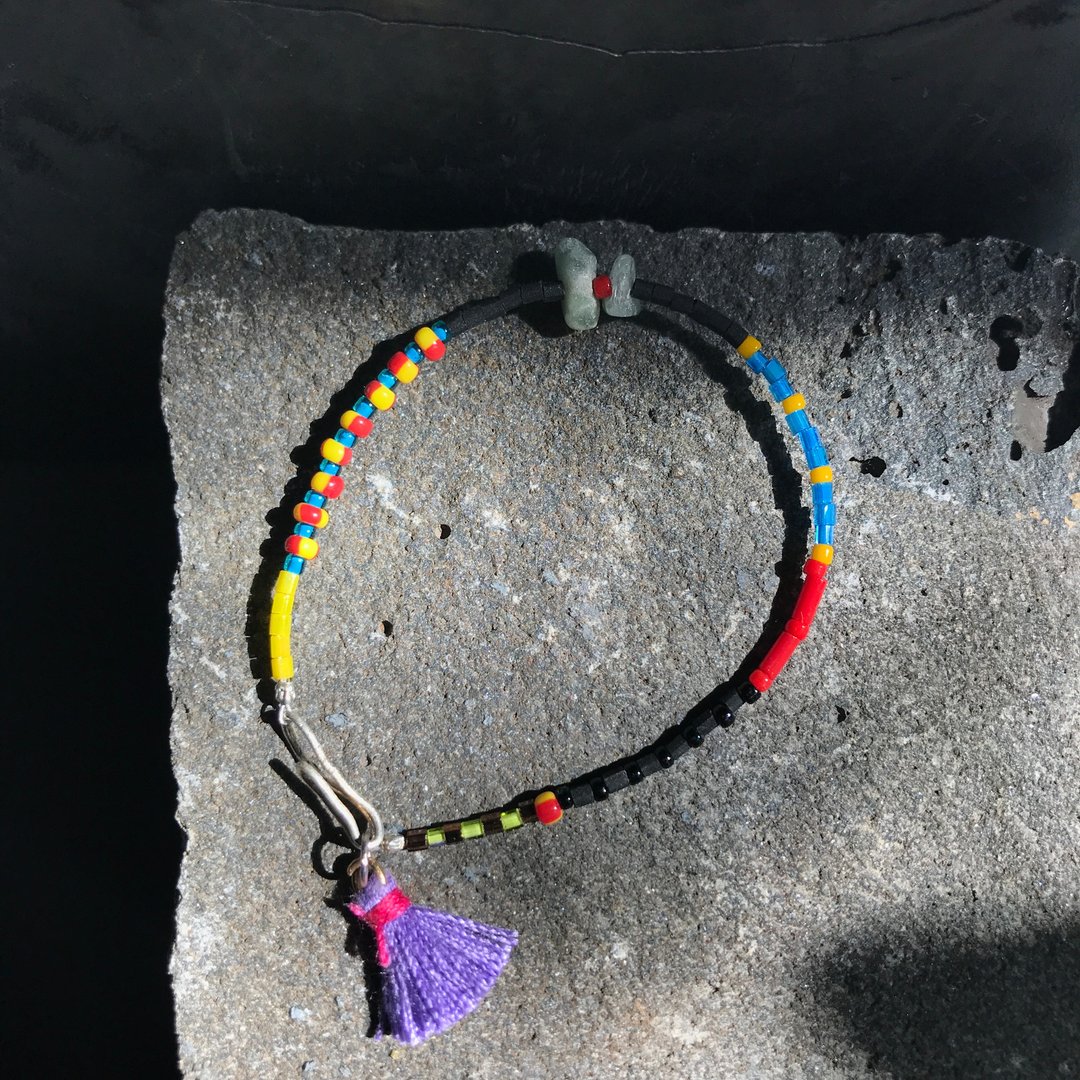 Miyuki bead Bracelet with pearl - 手链/手环 - 其他材质 多色