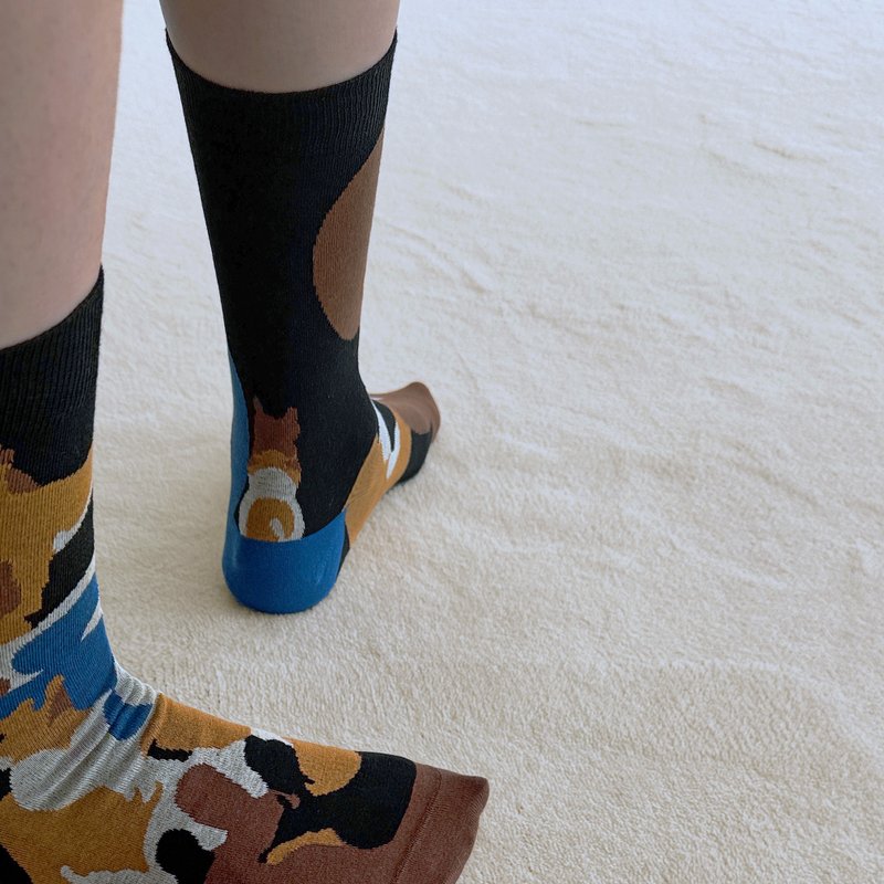 My Dog / organic cotton / socks - 袜子 - 棉．麻 蓝色