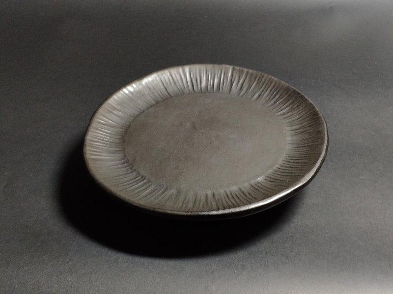 手工制作 13号 陶制点心盘 - 盘子/餐盘/盘架 - 陶 卡其色