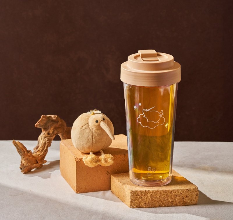 L01【福袋】奇异鸟杯套环保随行杯特惠组 - 玩偶/公仔 - 聚酯纤维 咖啡色