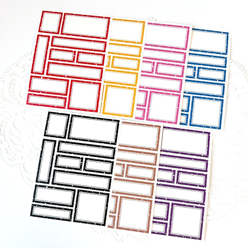 雪花标签纸 - 便条纸/标签贴 - 纸 多色