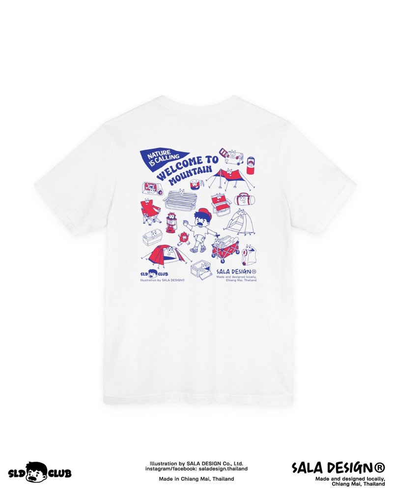 T-shirts Unisex, Handmade Screen Printed - Free Shipping - 男装上衣/T 恤 - 棉．麻 白色