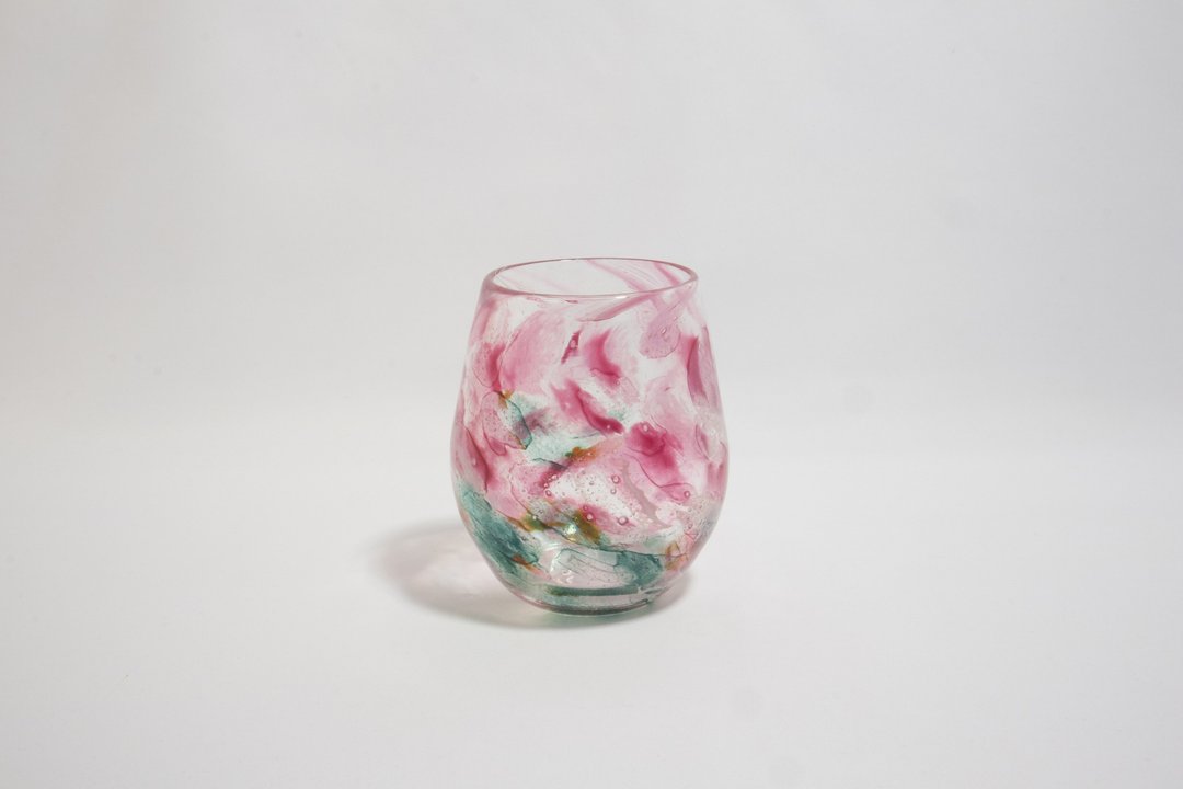 粉彩水杯-新竹手工玻璃 - 玻璃杯 - 玻璃 粉红色